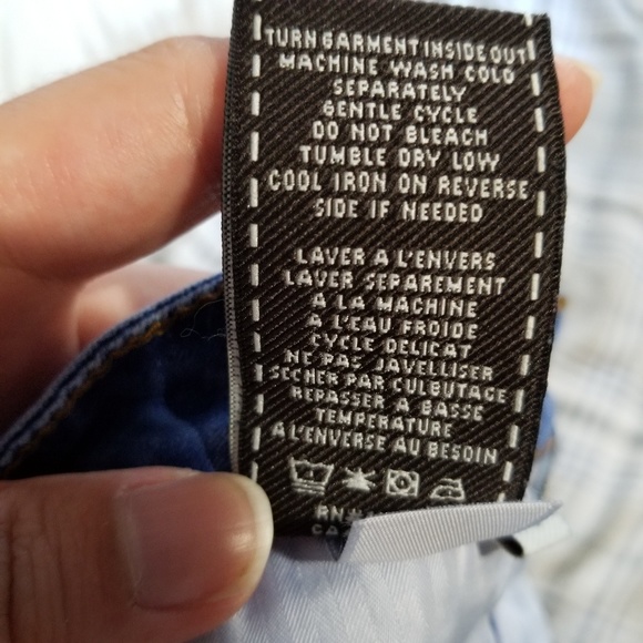 7 for all mankind distress toddler Jean shorts sz8 - Picture 5 of 5